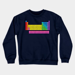 Circle Periodic Table - 118 Element Rainbow Colors Crewneck Sweatshirt